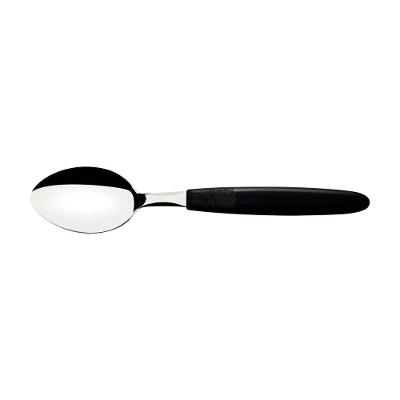 Colher De Mesa Tramontina Ipanema Com Lâmina Em Aço Inox E Cabo De Polipropileno Preto Tramontina