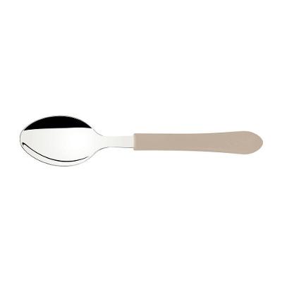 Colher De Mesa Tramontina Leme Com Lâmina Em Aço Inox E Cabo De Polipropileno Cinza Tramontina