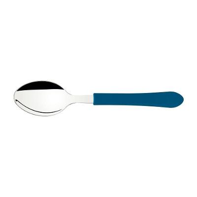 Colher De Mesa Tramontina Leme Com Lâmina Em Aço Inox E Cabo De Polipropileno Azul Oceano Tramontina