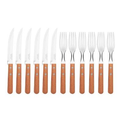 Jogo Kit Churrasco Tramontina 12 Peças Pampa Dynamic Madeira