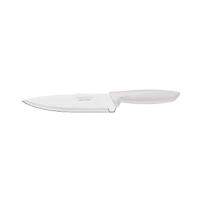 Faca Chef Tramontina Plenus Com Lâmina Em Aço Inox E Cabo De Polipropileno Off White 7" Tramontina