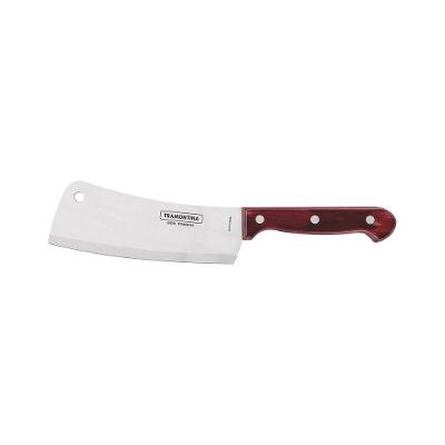 Cutelo Tramontina Polywood Com Lâmina Em Aço Inox E Cabo De Madeira Vermelho 6" Tramontina