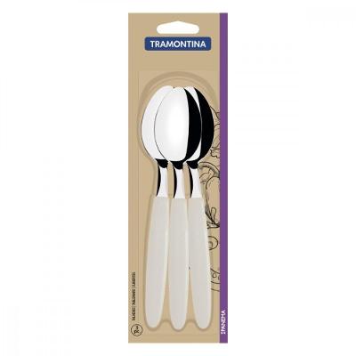 Conjunto de Colheres de Mesa Tramontina Cinza 3 Peças