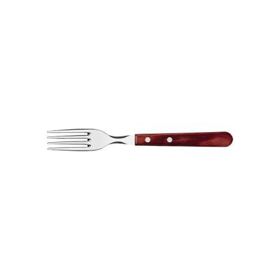 Garfo Jumbo Tramontina Com Lâmina Em Aço Inox E Cabo Em Madeira Polywood Vermelho Tramontina