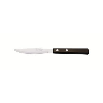 Faca Para Sobremesa Tramontina 3" Em Aço Inox E Cabo Em Madeira Polywood Castanho Tramontina
