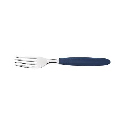 Garfo Para Sobremesa Ipanema Com Lâmina Em Aço Inox E Cabo De Polipropileno Azul