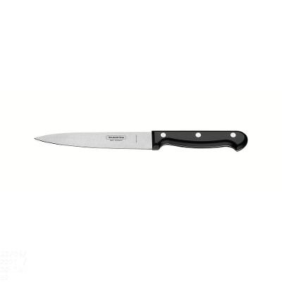 Faca Utility Ultracorte Com Lâmina Em Aço Inox E Cabo De Polipropileno Preto 6"