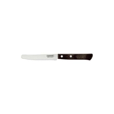 Faca Multiuso Com Lâmina Em Aço Inox E Cabo Em Madeira Tratada Polywood Castanho 5"