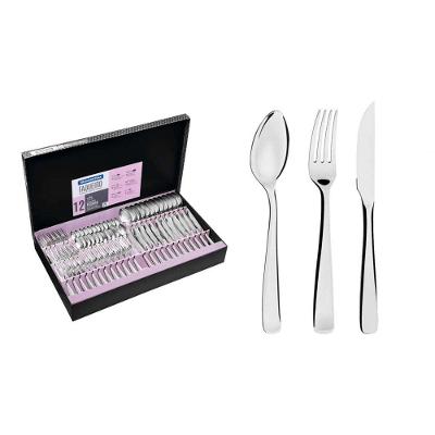 Faqueiro Pacific Em Aço Inox Com Facas Para Churrasco Acabamento Alto Brilho Com Detalhes