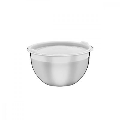 Recipiente Cucina Inox Tampa Plástica 16Cm 1,6 L