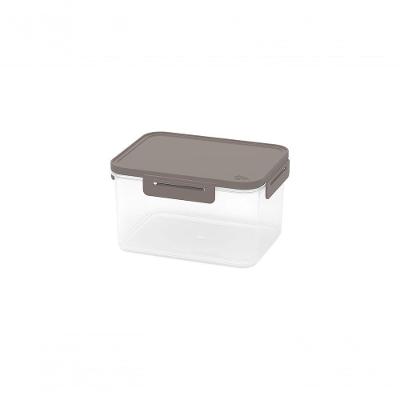 Pote Hermético 1,6 L Retangular Plástico Cor Warm Gray Linha Hug Coza Warm Gray Coza