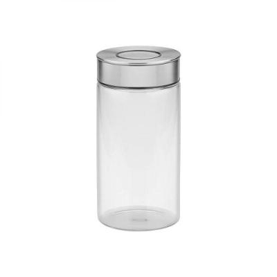 Pote de Vidro Tramontina com Tampa de Aço Inox 10 Cm 1,4 L