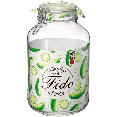 Bormioli Rocco Fido Pote Hermético 28X16X16Cm 4L Vidro Transp