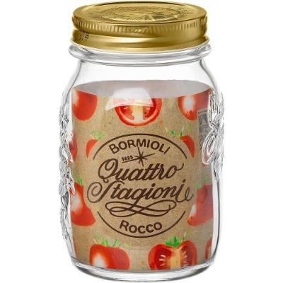 Bormioli Rocco Qstagioni Pote 14X9X9Cm 500Ml Vidro Transp Tampa Metal