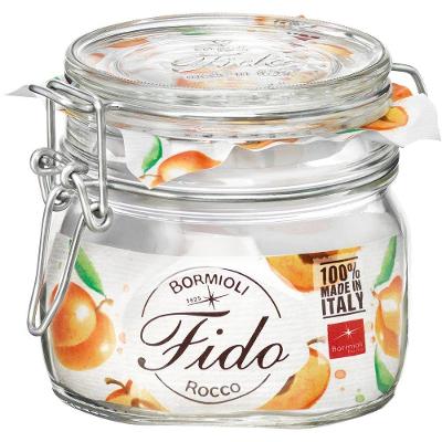 Bormioli Rocco Fido Pote Hermético 10X10X10Cm 500Ml Vidro Transp