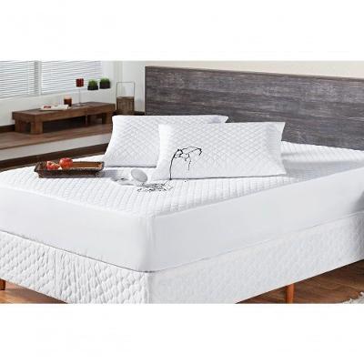 Protetor Colchao King Impermeavel Matelado Aquarela 01 Peça - Branco