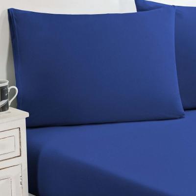 Jogo De Cama Malha Lençol 100% Algodão Gran Moratta 2 Peças Solteiro - Azul Royal