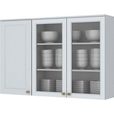 Armário Aéreo Henn 120Cm 3 Portas Americana Branco