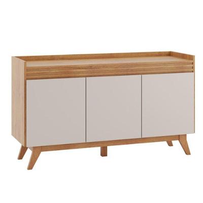 Buffet Vieiro Ibiza 3 Portas Mel Com Off White