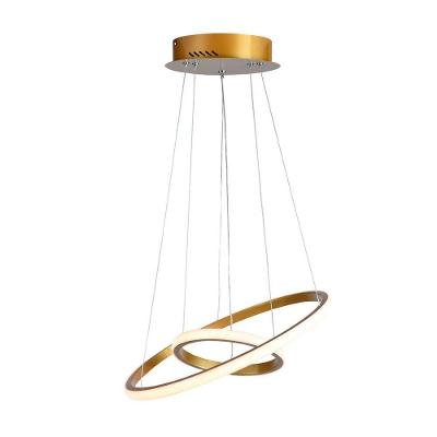 Lustre Pendente Taschibra Design Montreal 25w Led 40cm Luz Quente 3000k Bivolt Ouro