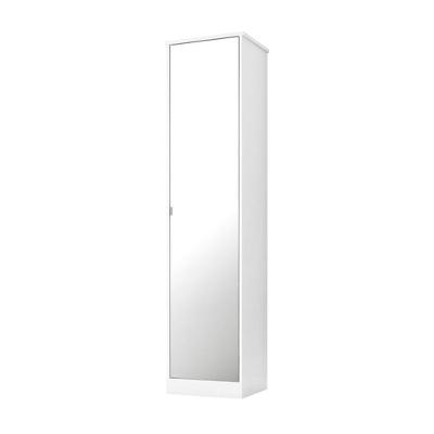 Armário Multiuso 1 Porta Com Espelho Reflex Ii Branco 21170
