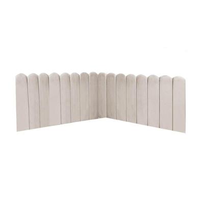 Cabeceira Painel Cama Queen Box Nuvem Suede Sandy 160 Cm Cor:bege