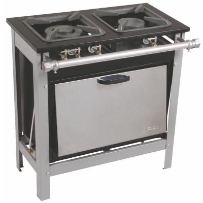 Fogão 2 Bocas Mistas M10 30x30 Pf. 6,5 Forno Metalmaq