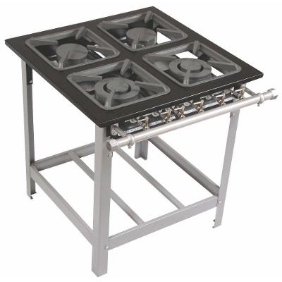 Fogão 4 Bocas Alta Pressão 4bap M14 40x40 Perfil 6,5 Metalmaq