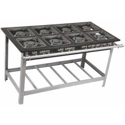Fogão 8 Bocas Mistas 40x40 Perfil 65 Metalmaq 4BS4BD M16