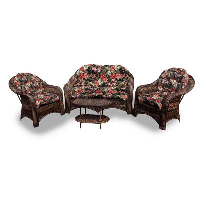Conjunto De Sofá 1 Sofá + 2 Poltronas + 1 Mesa Centro Preto