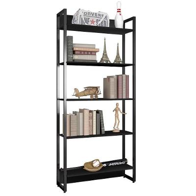 Estante Porto Com Prateleiras - Fit Mobel Cor Preto