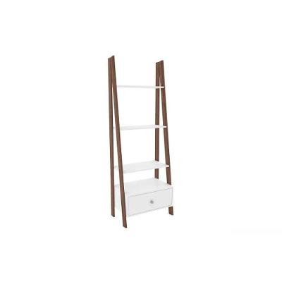 Estante para Sala RT3091 c/ 3 Prateleiras Branco/Rustico - Movelbento