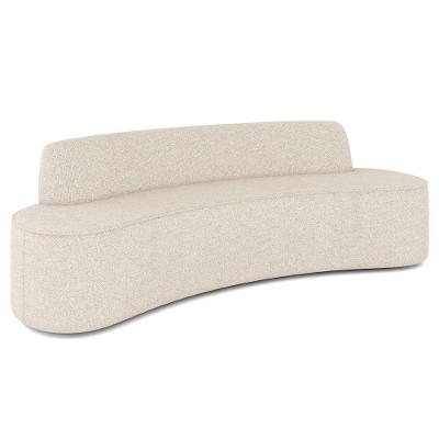 Sofá 3 Lugares Para Sala De Estar Living 180cm Koane D06 Linho Pérola - Mpozenato