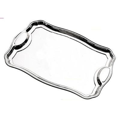 Bandeja Tramontina Retangular Em Inox Com Alças 49 X 34 Cm