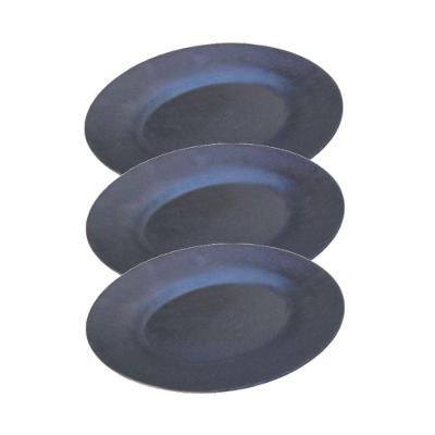 Kit 3 Assadeira Ferro Pão Lasanha Carne Lisa Oval St 29X22Cm
