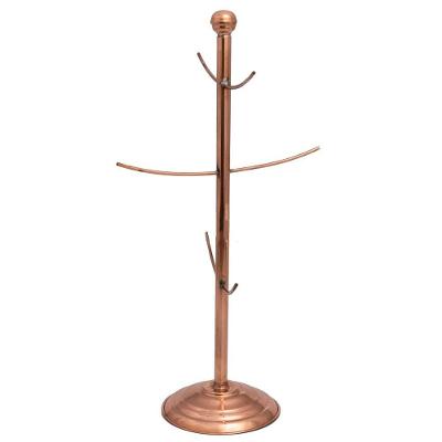 Suporte Jogo Desmontável Copos Canecas Xícaras Em Cobre Puro.