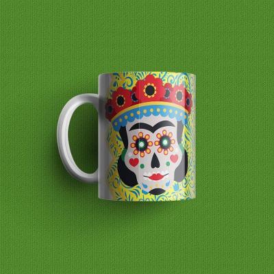 Dia De Los Muertos - Caneca De Qualidade Premium