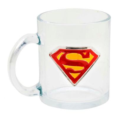 Caneca De Vidro 370ml Brasão Super Homem Tasco Inport