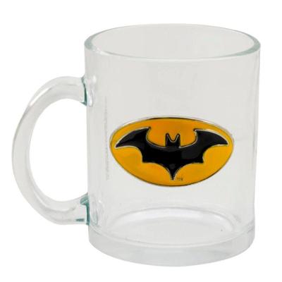 Caneca De Vidro 370ml Brasão Batman Tasco Inport