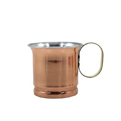 Caneca Mexicana Moscow Mule Drinks Cobre Alça Bronze 470Ml