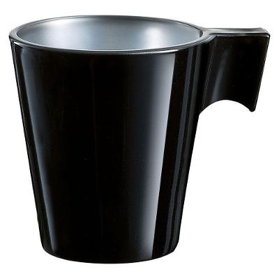 Luminarc Flashy Xícara Expresso 6X6X6Cm 80Ml Vidro Temperado Preto