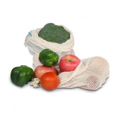 Kit 36 Saco Reutilizável Algodão De Malha Para Feira Frutas