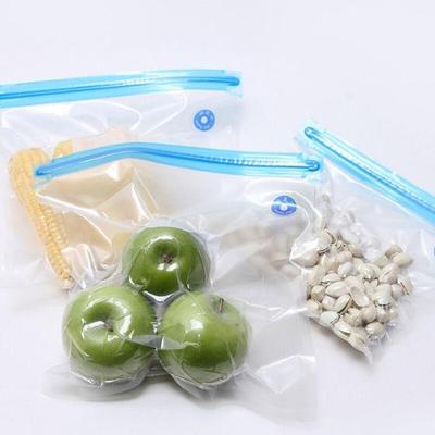 Kit 225 Saco Reutilizável Conserva Alimentos À Vácuo 3 Tam.