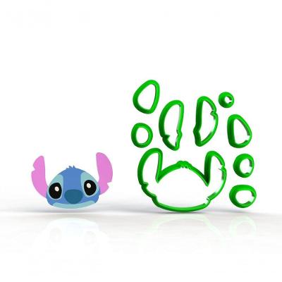 Cortador Stitch (Lilo) Rosto Modular 6 Cm