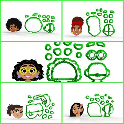 Cortador Encanto - Kit 5 Personagens Modulares 5 Cm