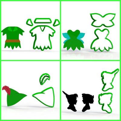 Cortador Kit Peter Pan 4 Modelos 5 Cm