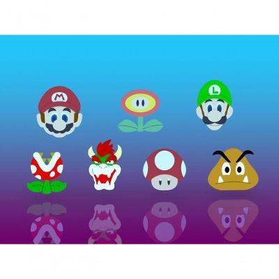 Cortador Kit Mario - 07 Personagens Modulares 5 Cm 5 Cm