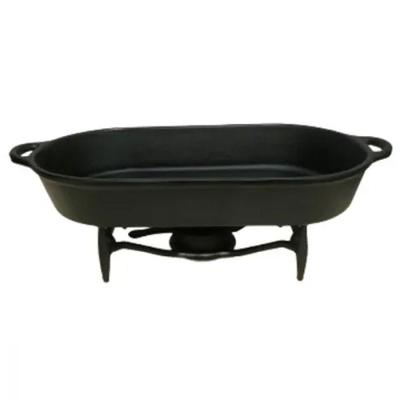 Rechaud Assadeira Oval Grande de Ferro 48x26,5x8,5cm.