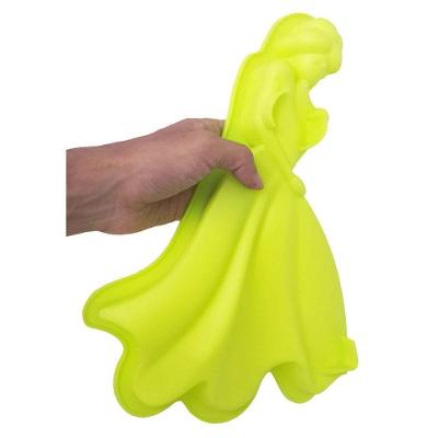 Forma Silicone Para Doces Diversos Torta Pudim Bolo Cozinha Princesa Verde (Sili-9)
