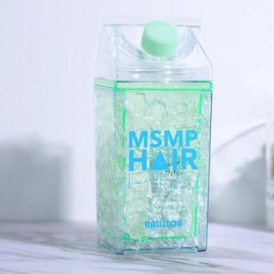 Garrafa Copo Squeeze Gel Congelante Canudo Bico Verde 400ml